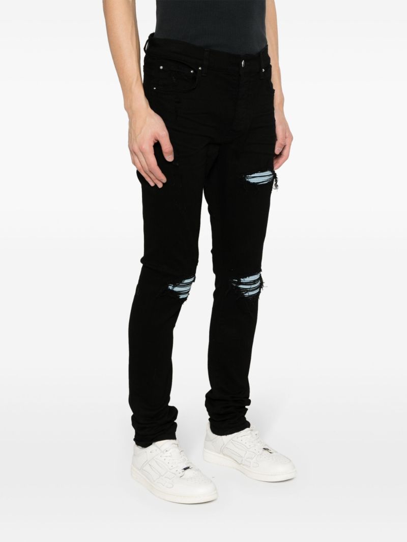 Black Mx1 Suede Skinny Jeans