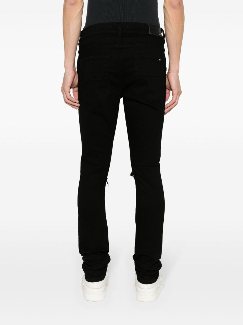 Black Mx1 Suede Skinny Jeans