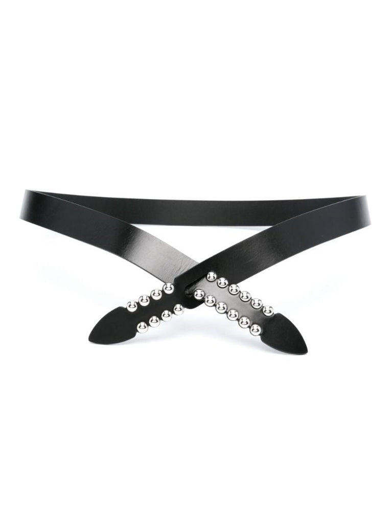 Black Lecce Leather Belt