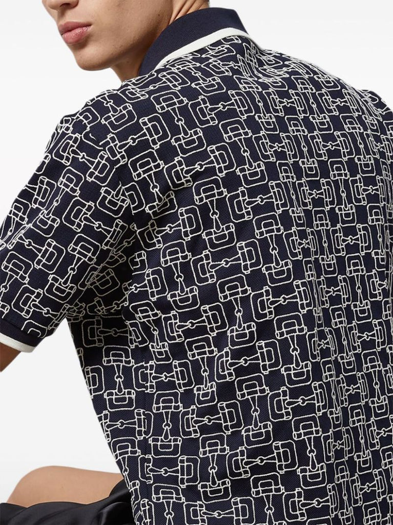 Horsebit-print Polo Shirt