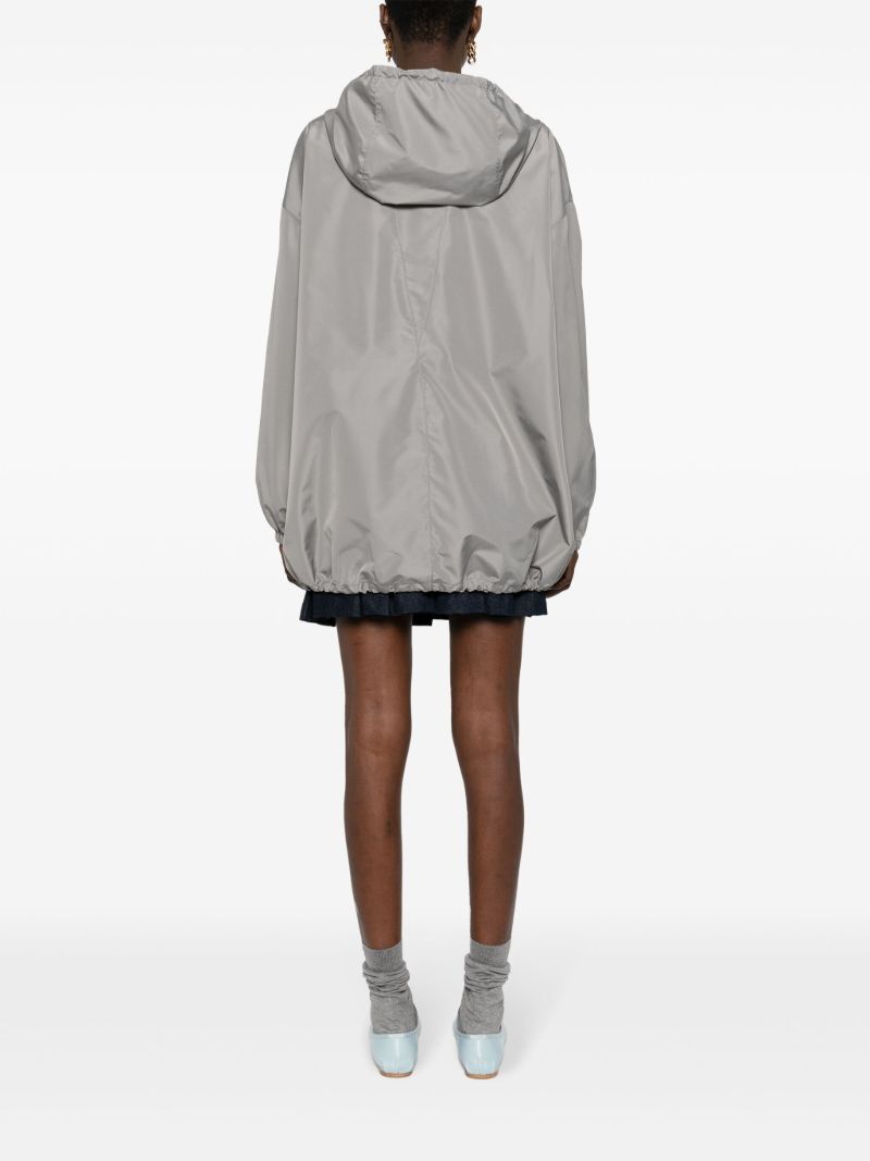 Grey Logo Hooded Jacket