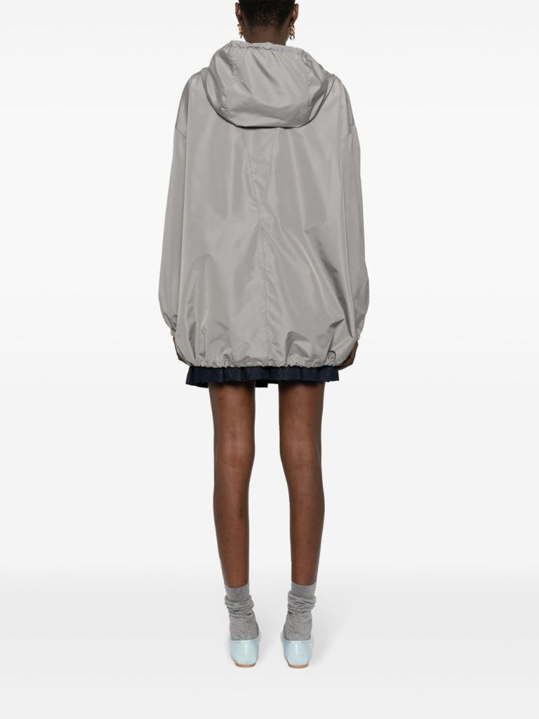 Grey Logo Hooded Jacket