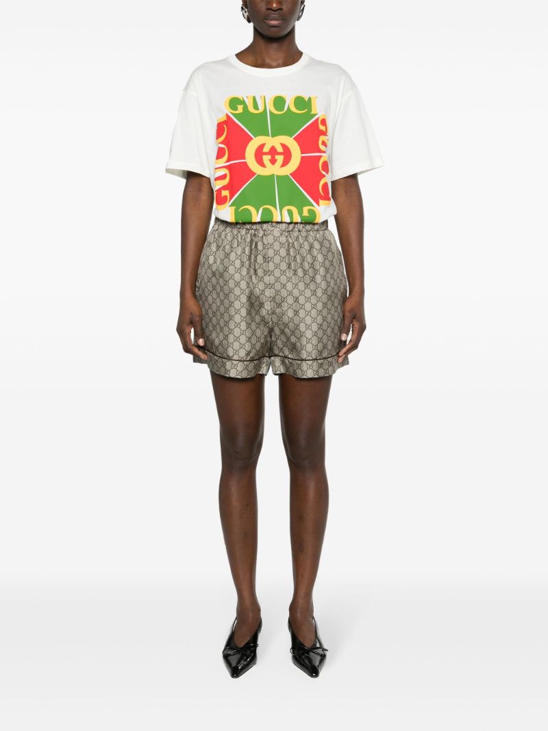 Neutral Gg Supreme Silk Shorts