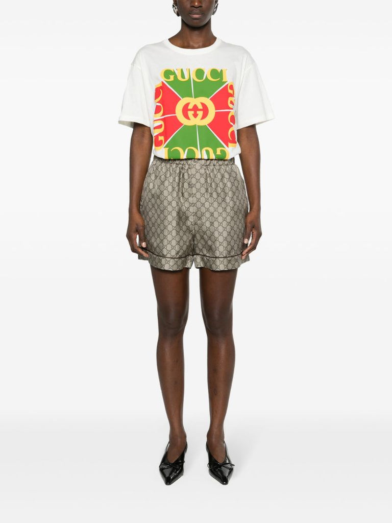 Neutral Gg Supreme Silk Shorts