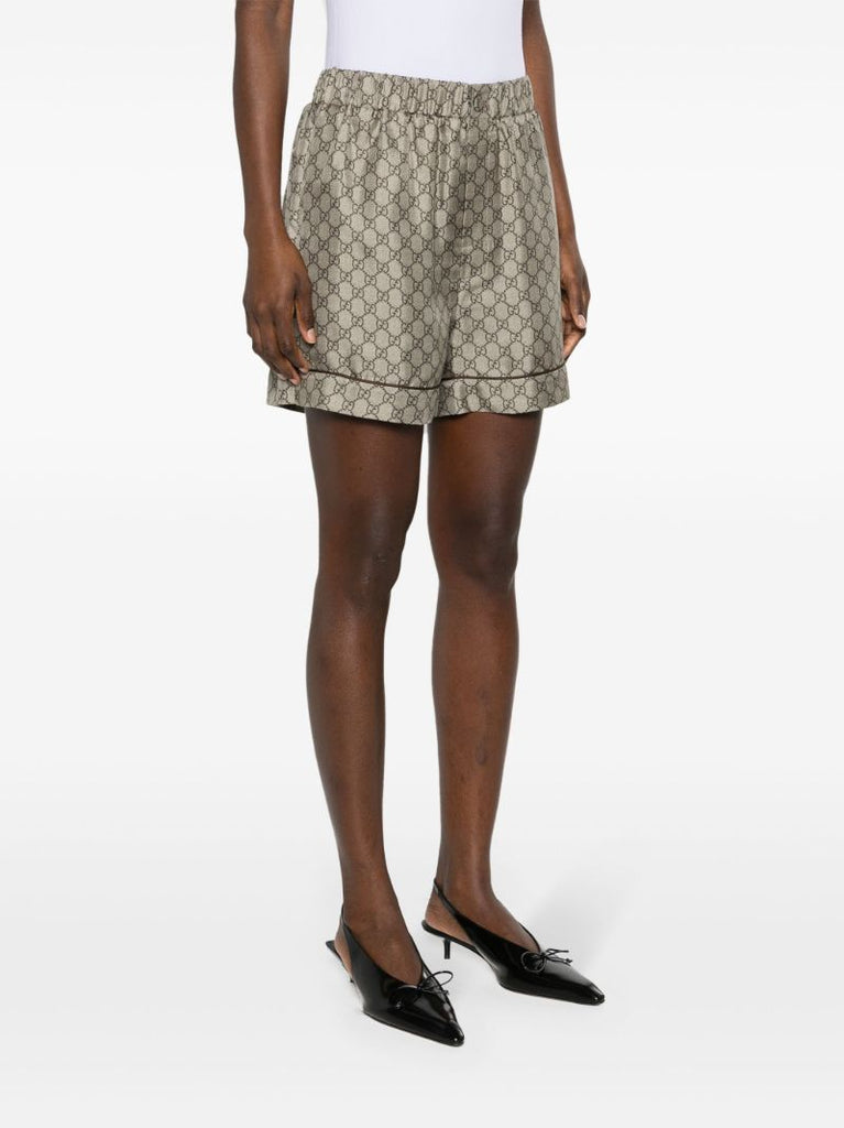 Neutral Gg Supreme Silk Shorts