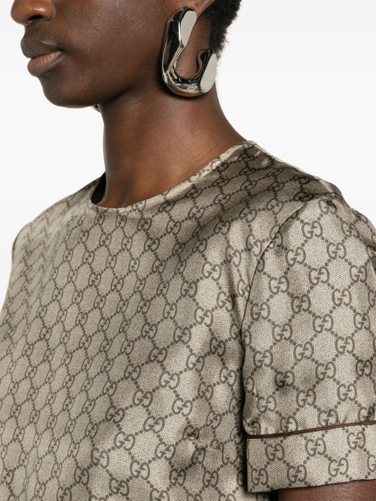 Neutral Gg Supreme Silk T-shirt