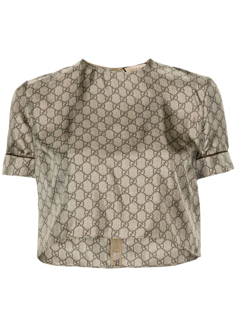 Neutral Gg Supreme Silk T-shirt