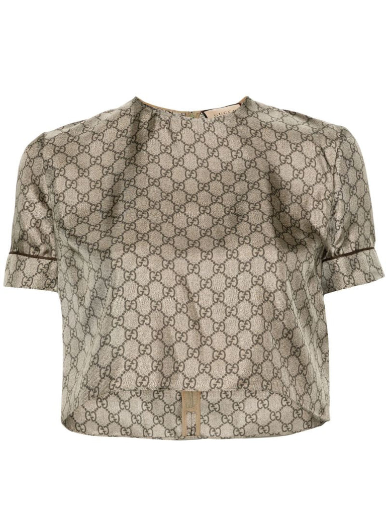 Neutral Gg Supreme Silk T-shirt