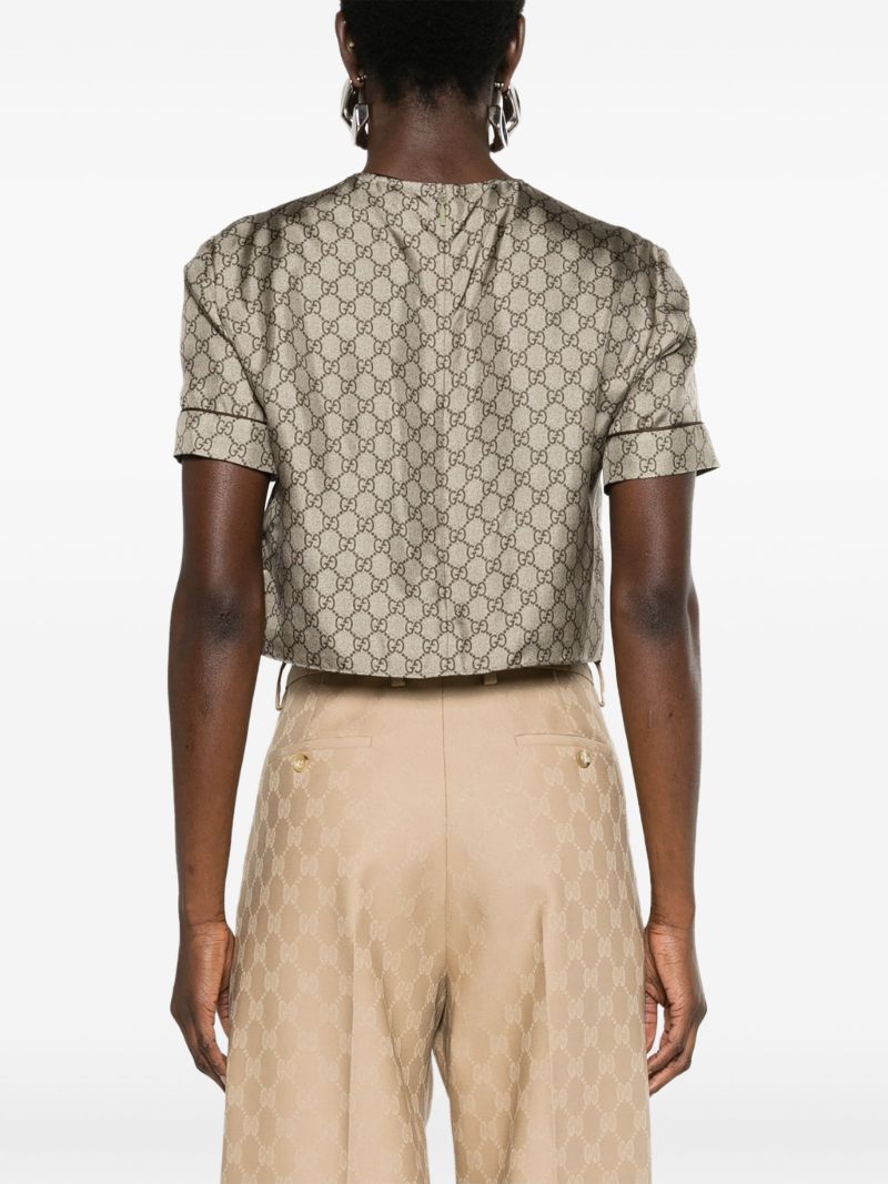 Neutral Gg Supreme Silk T-shirt