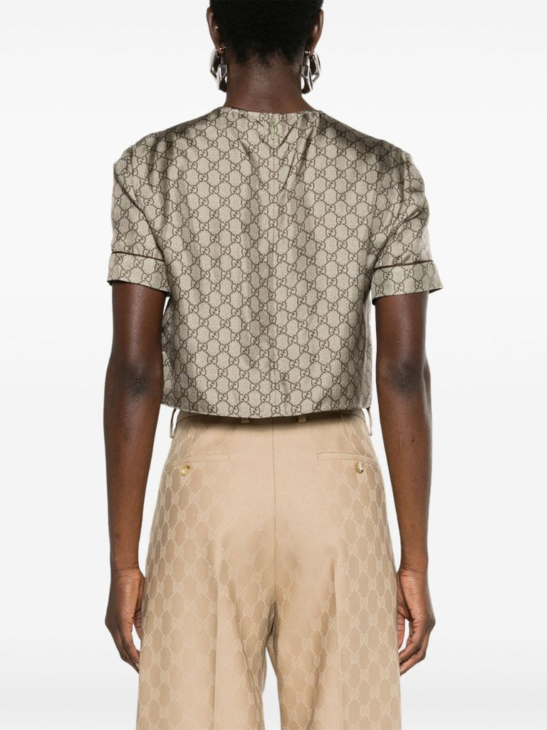 Neutral Gg Supreme Silk T-shirt