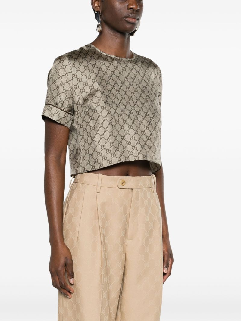 Neutral Gg Supreme Silk T-shirt