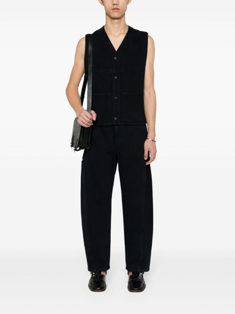 Blue 4 Pocket Denim Gilet