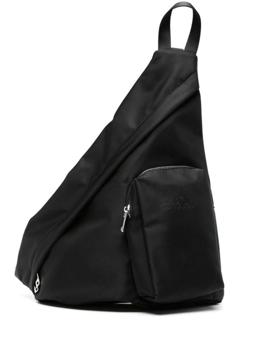 Black Triangle-shape Shoulder Bag