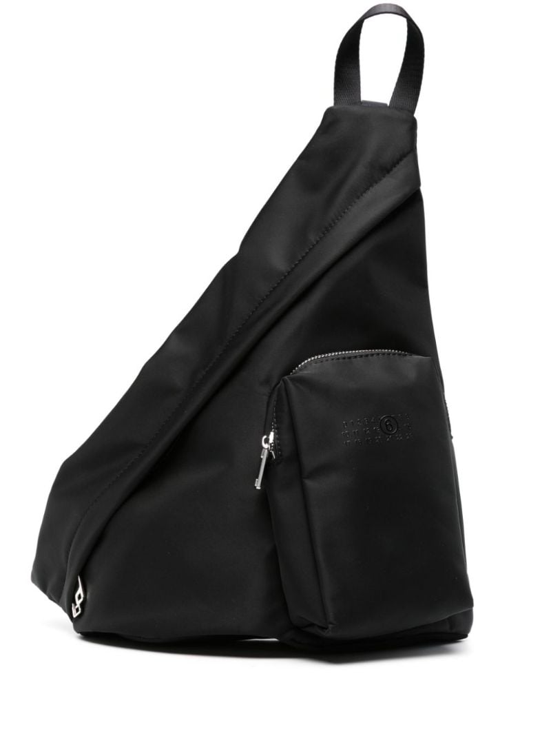Black Triangle-shape Shoulder Bag