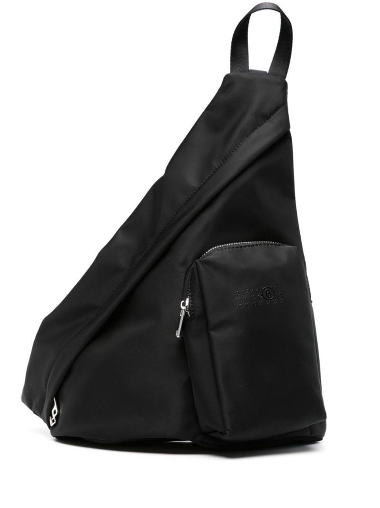 Black Triangle-shape Shoulder Bag
