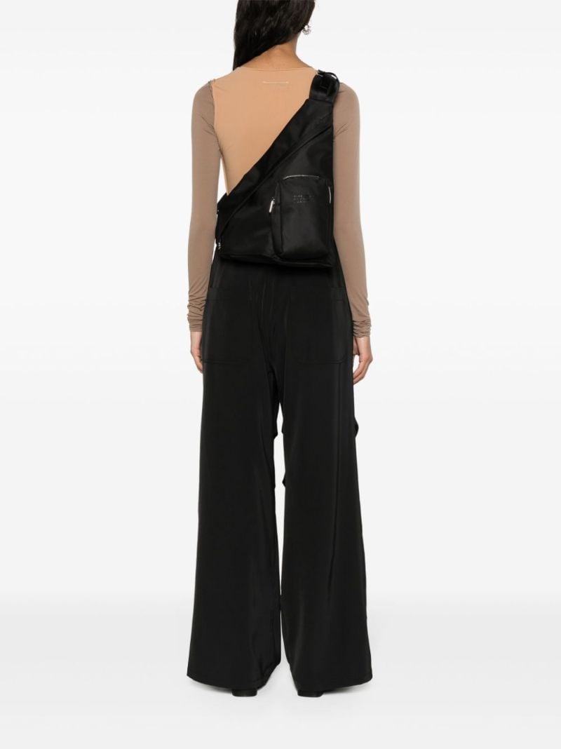 Black Triangle-shape Shoulder Bag