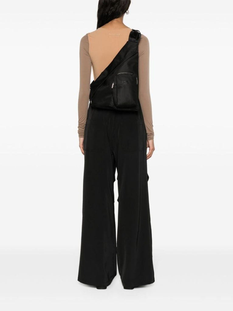 Black Triangle-shape Shoulder Bag