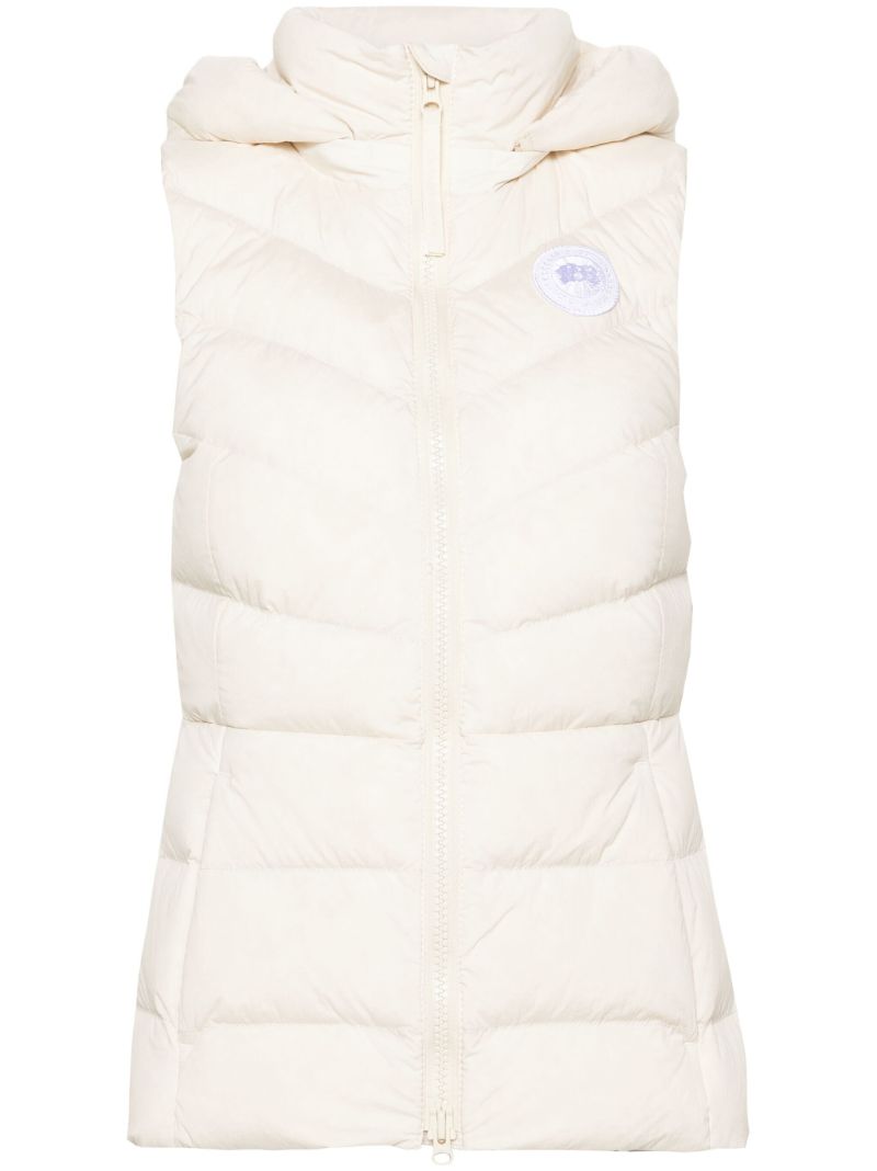 Neutral Clair Hooded Puffer Gilet