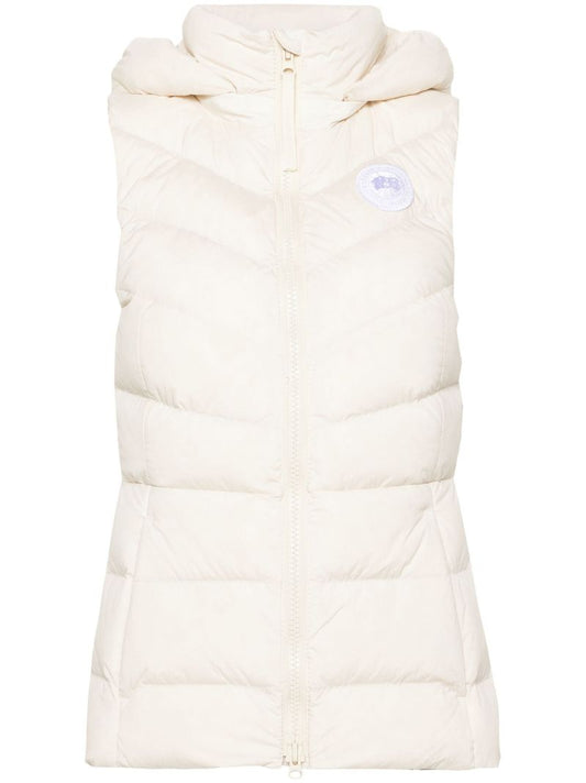 Neutral Clair Hooded Puffer Gilet