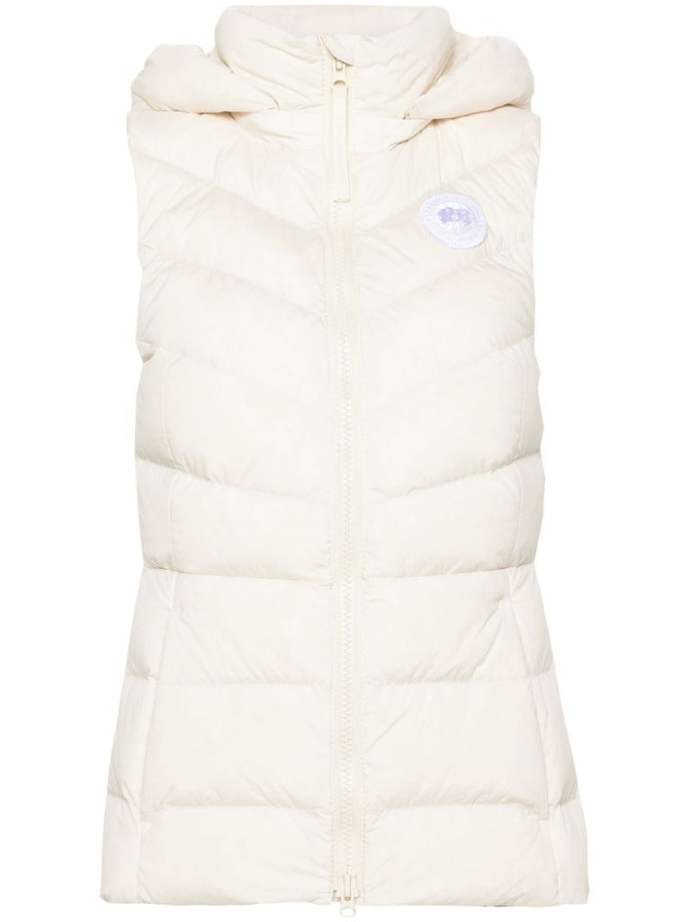 Neutral Clair Hooded Puffer Gilet