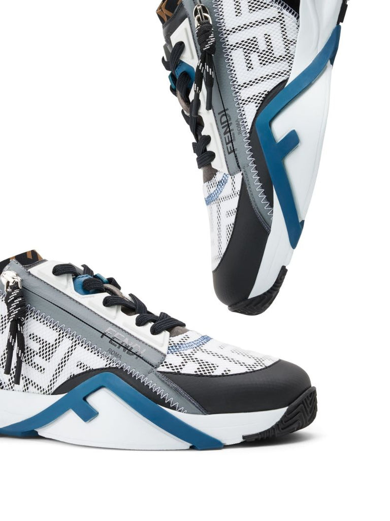 White Flow Panelled Sneakers