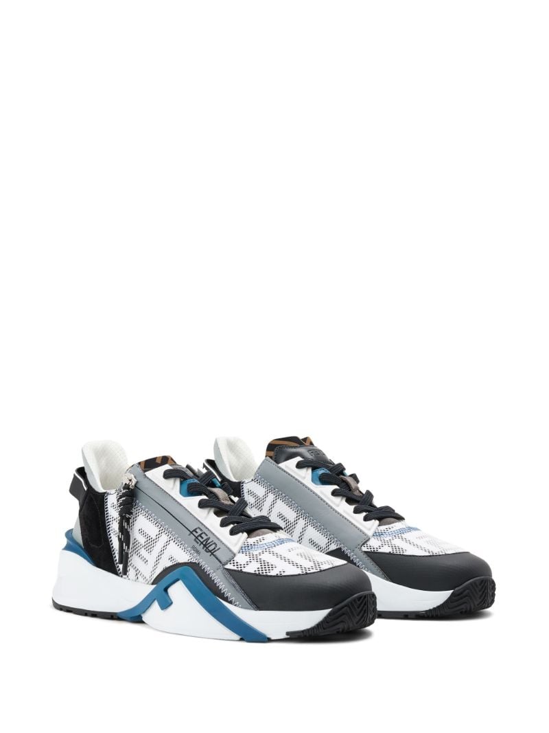 White Flow Panelled Sneakers