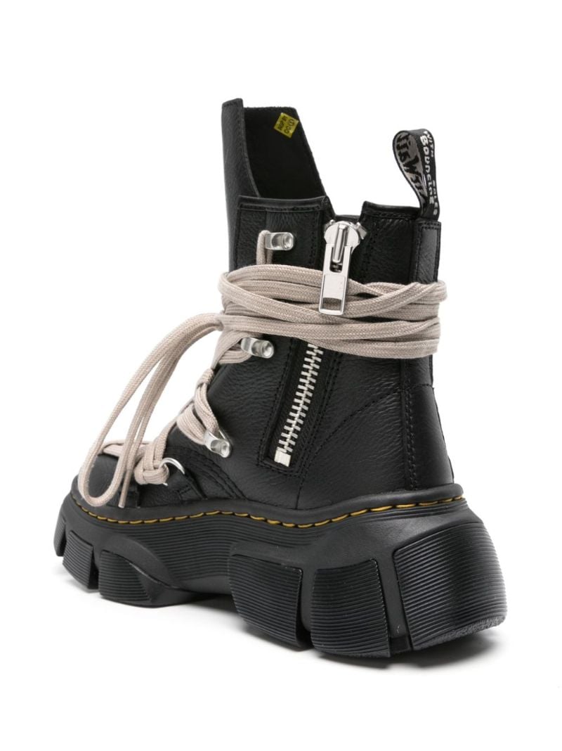 Black X Rick Owens 1460 Leather Boots