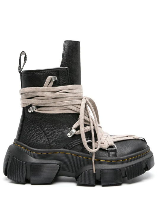 Black X Rick Owens 1460 Leather Boots