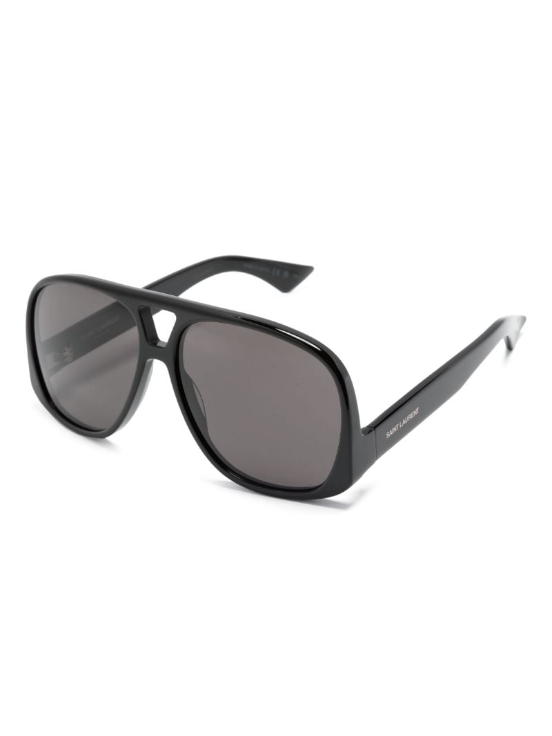 Black Solace Pilot-frame Sunglasses