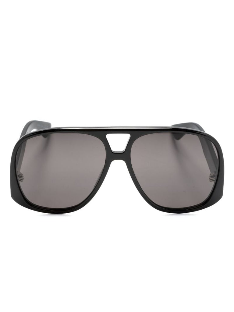 Black Solace Pilot-frame Sunglasses