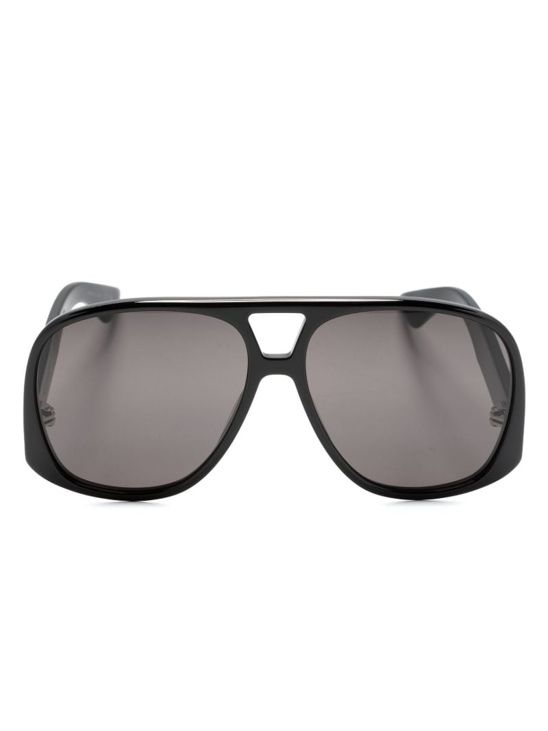 Black Solace Pilot-frame Sunglasses
