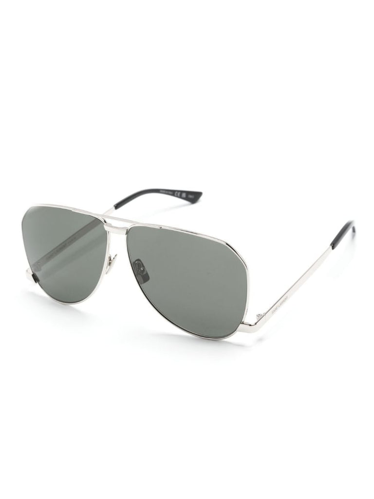 Silver-tone Dust Pilot-frame Sunglasses