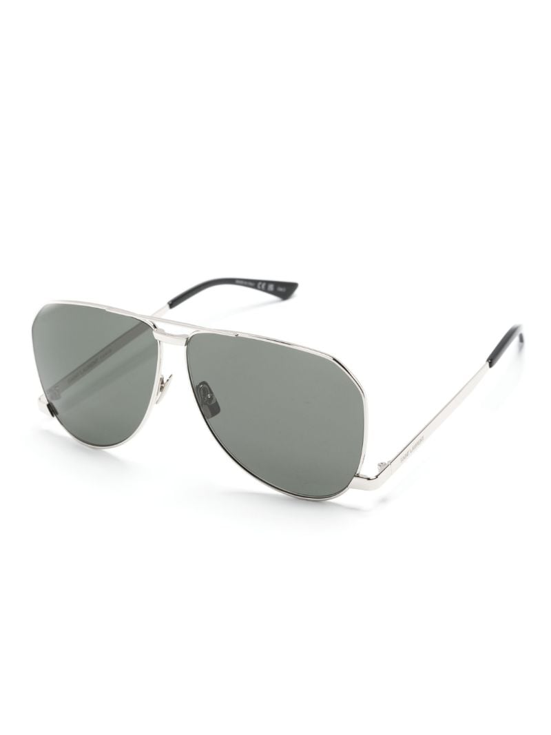 Silver-tone Dust Pilot-frame Sunglasses