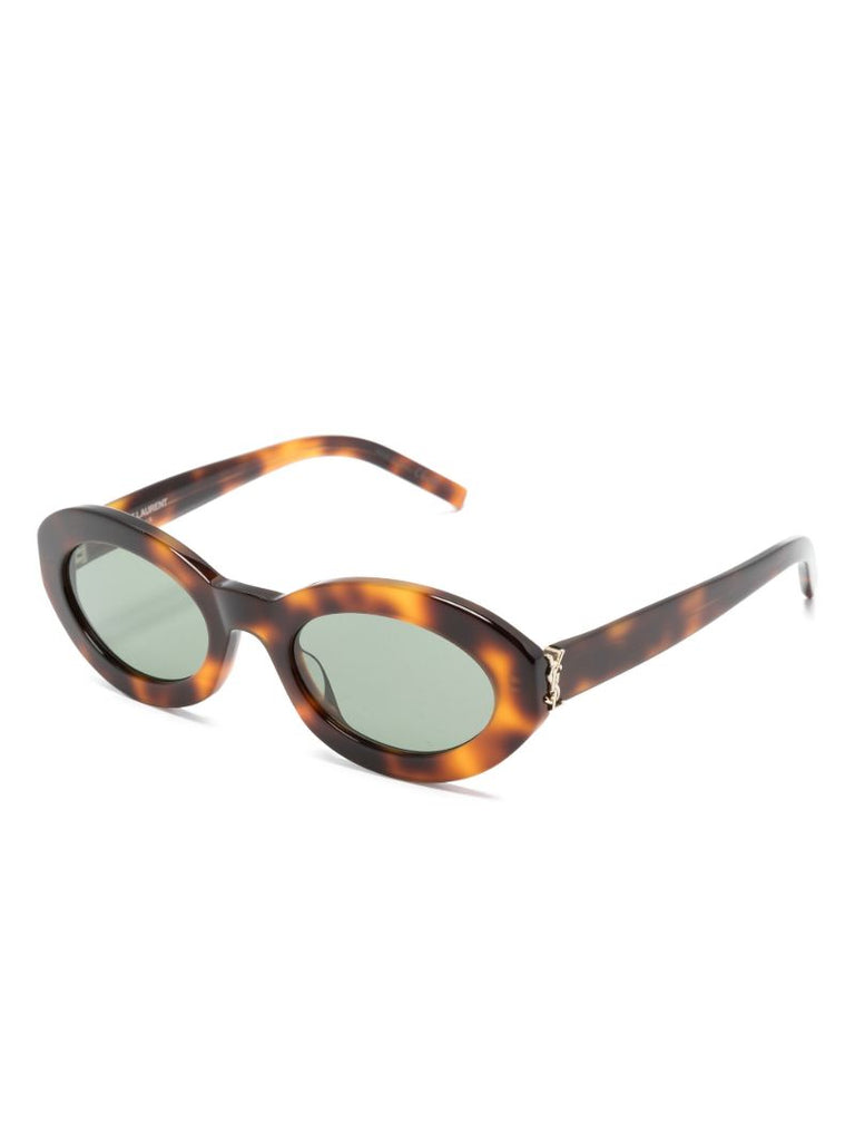 Brown Monogram Oval-frame Sunglasses