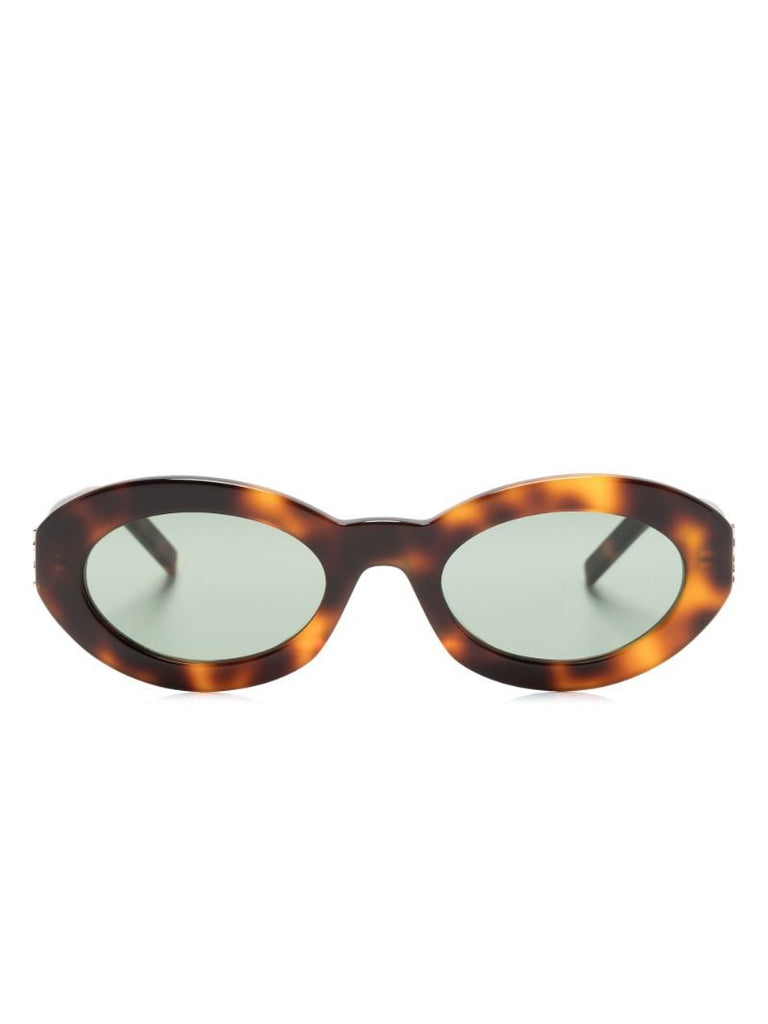 Brown Monogram Oval-frame Sunglasses