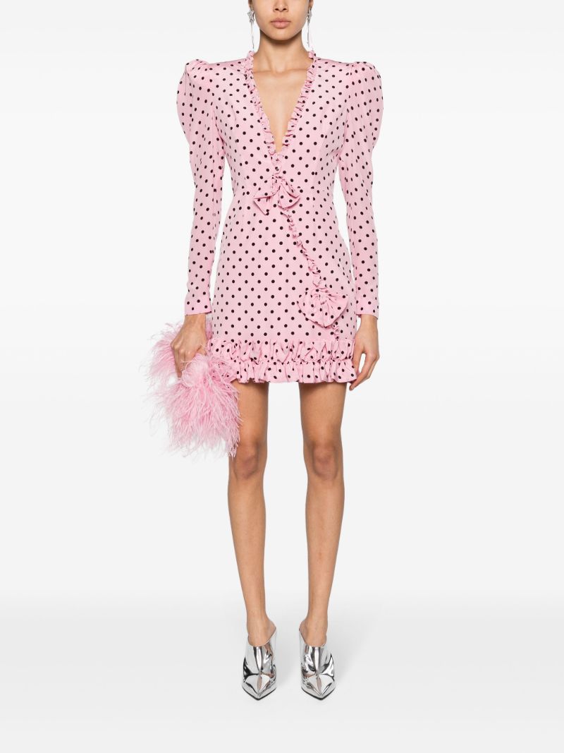 Pink Polka Dot-print Dress
