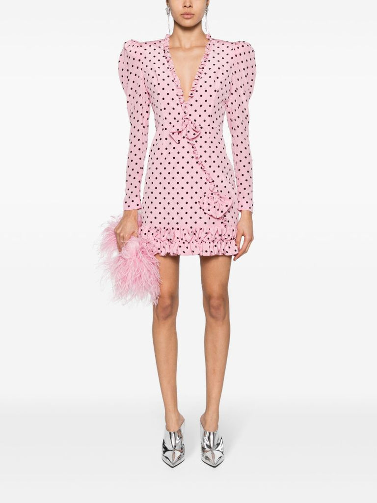 Pink Polka Dot-print Dress