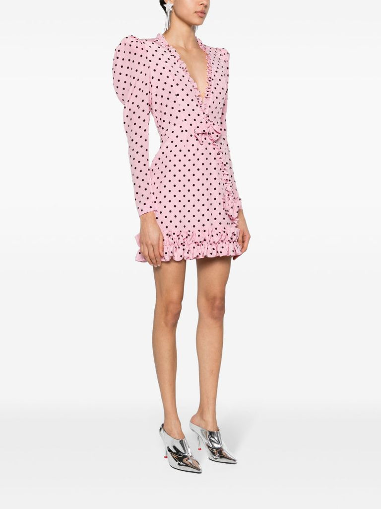 Pink Polka Dot-print Dress