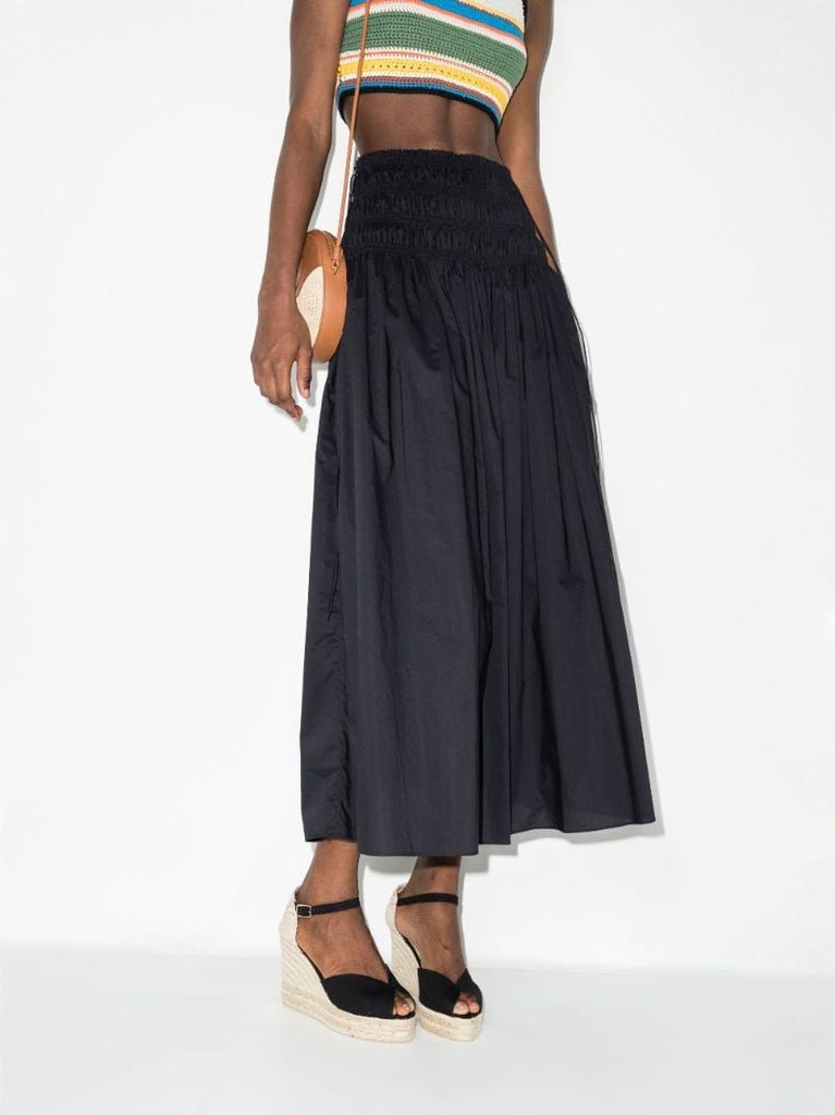 Black Bianca 80 Platform Wedge Espadrilles