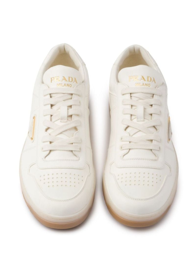 Neutral Downtown Leather Sneakers