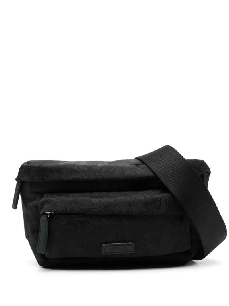 Black Barocco-jacquard Belt Bag
