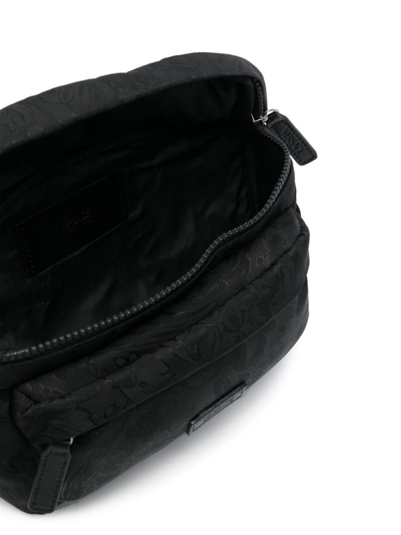 Black Barocco-jacquard Belt Bag