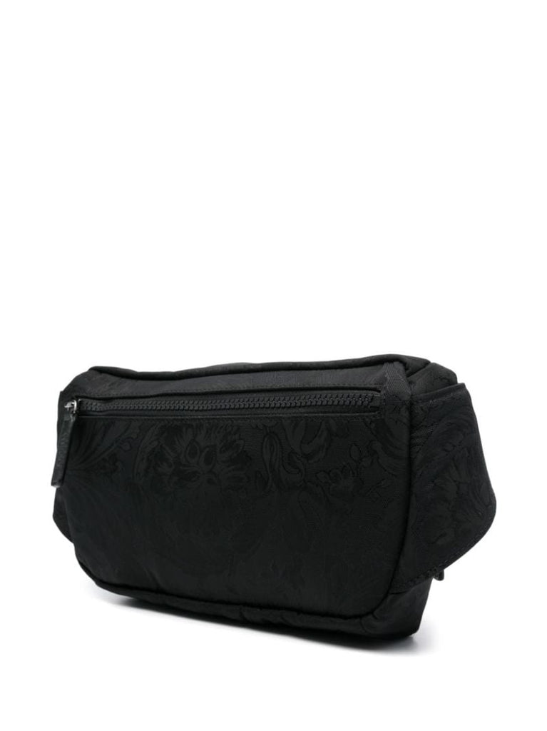 Black Barocco-jacquard Belt Bag