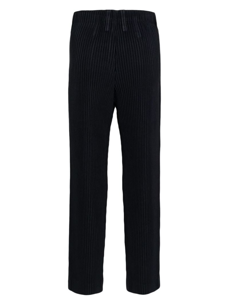 Blue Tapered PlissÃ_x0083_Â© Trousers