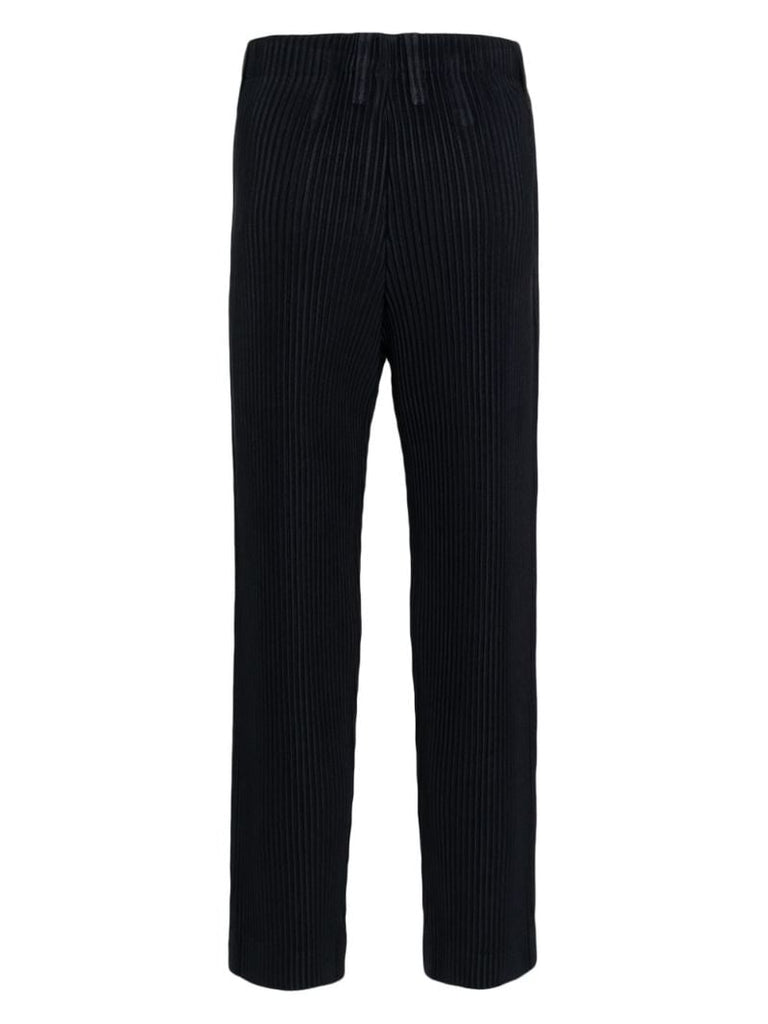 Blue Tapered PlissÃ_x0083_Â© Trousers