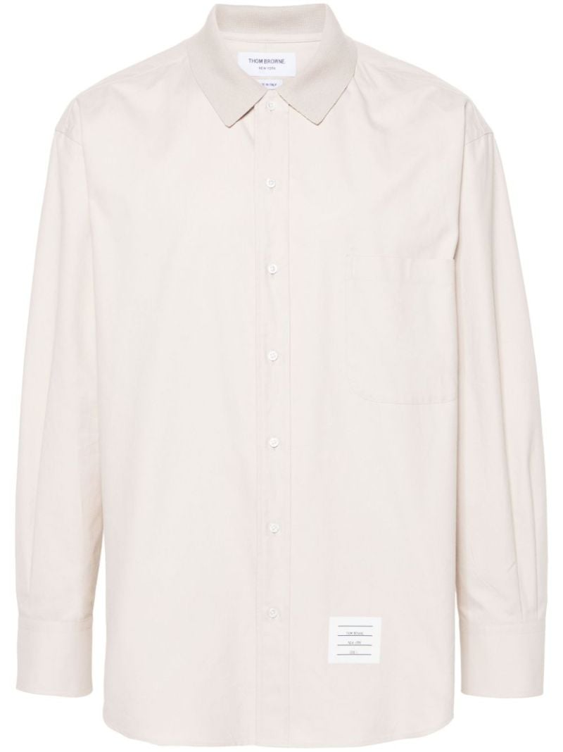 Neutral Rwb Cotton Shirt