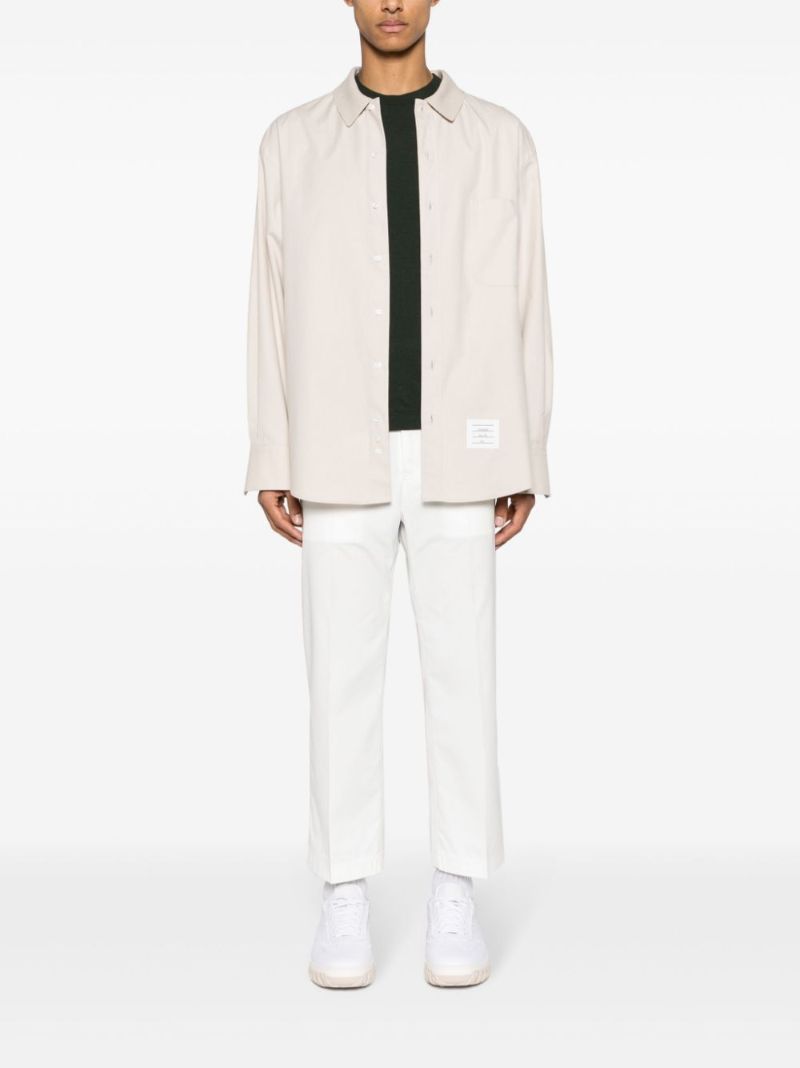 Neutral Rwb Cotton Shirt