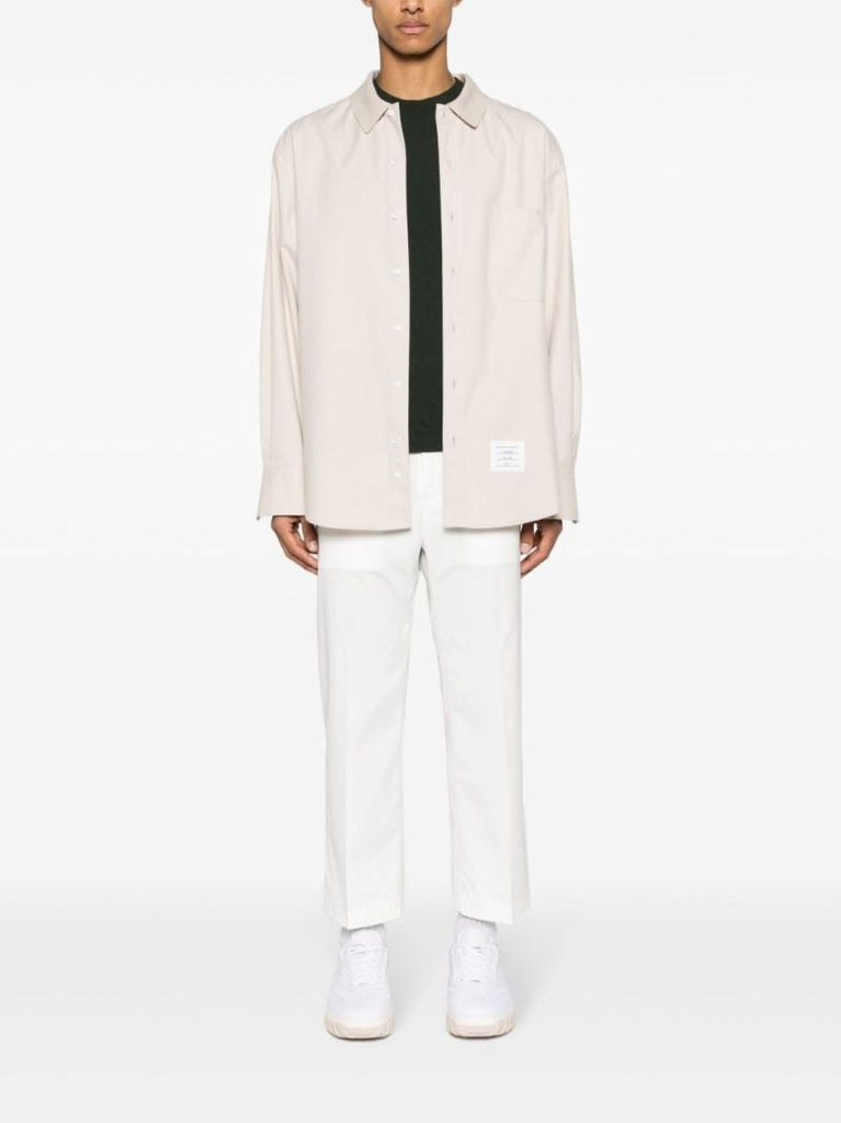 Neutral Rwb Cotton Shirt