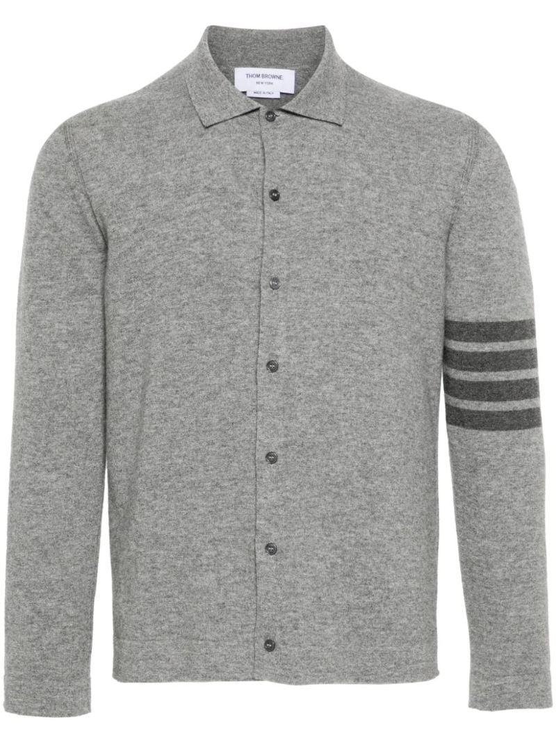 Grey 4-bar Cashmere Cardigan