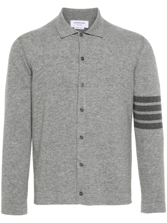 Grey 4-bar Cashmere Cardigan